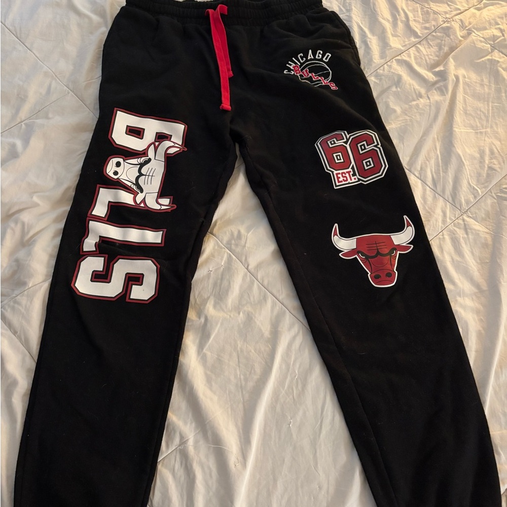 NBA Black Sweatpants Chicago Bulls Joggers